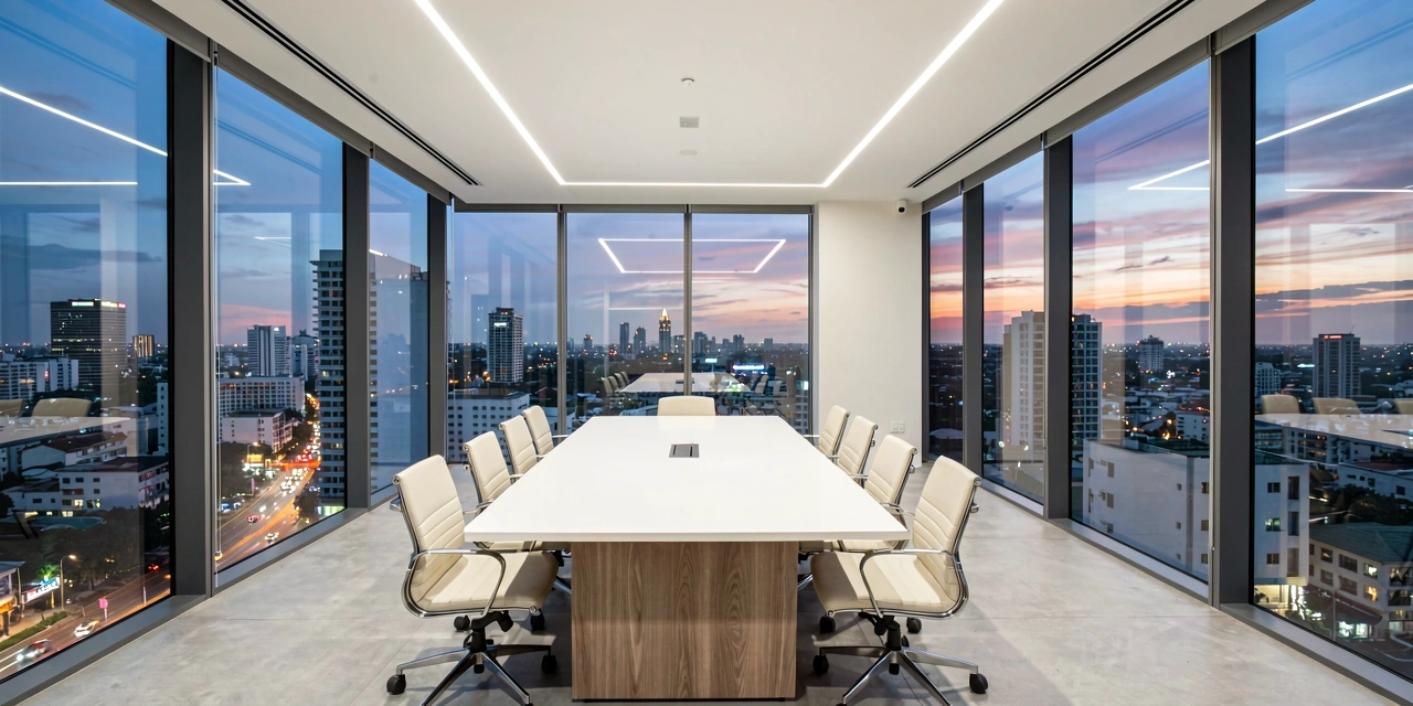 Modern corporate environment in Bangkok